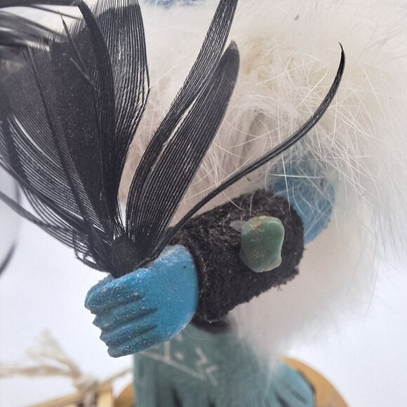 Kachina Doll Handmade Zuni Rain Priest Navajo Indians NativeAmerican Art 7 Inch - Picture 9 of 16